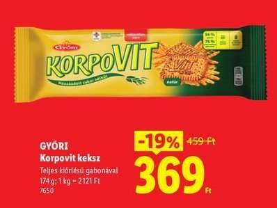 GYŐRI Korpovit keksz