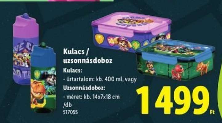 Kulacs / uzsonnásdoboz