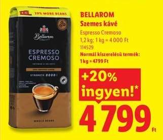 Bellarom Szemes kávé