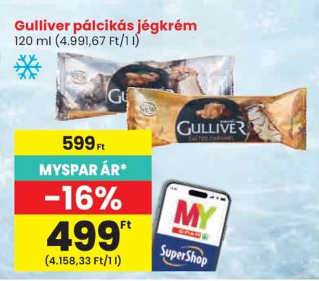 Gulliver pálcikás jégkrém