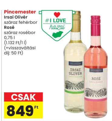 Pincemester Irsai Olivér / Rosé