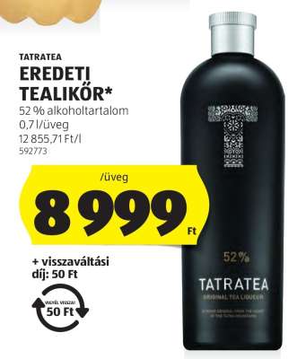 TATRATEA EREDETI TEALIKŐR