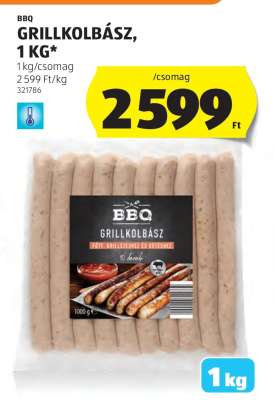 BBQ GRILLKOLBÁSZ, 1 KG