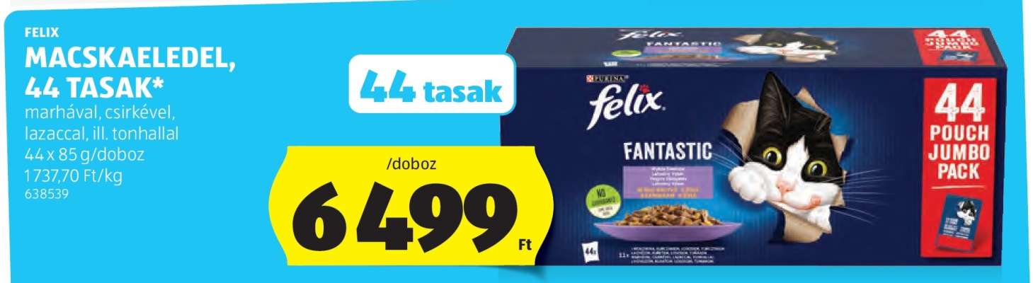 FELIX MACSKAELEDEL, 44 TASAK