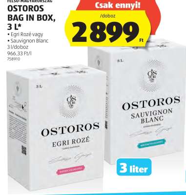 OSTOROS BAG IN BOX, 3 L