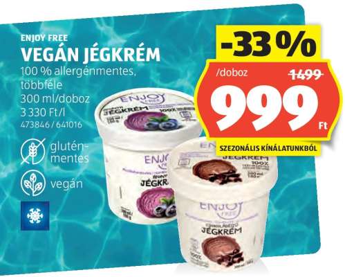 ENJOY FREE VEGÁN JÉGKRÉM