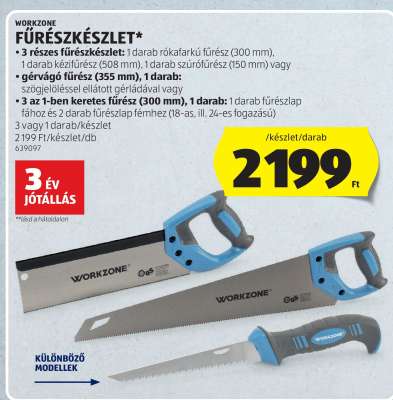 WORKZONE Fűrész készlet