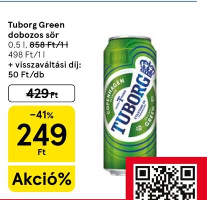 Tuborg Green dobozos sör
