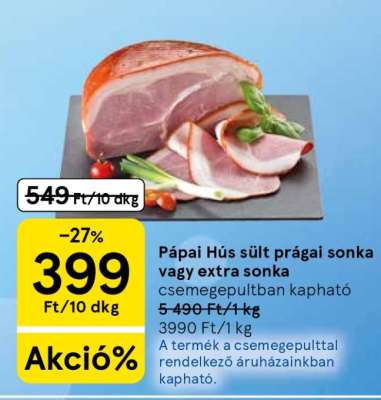 Pápai Hús sült prágai sonka vagy extra sonka