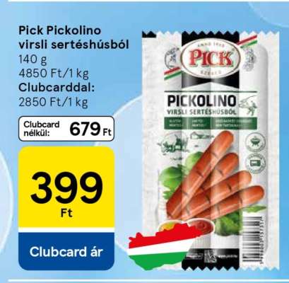 Pick Pickolino virsli sertéshúsból