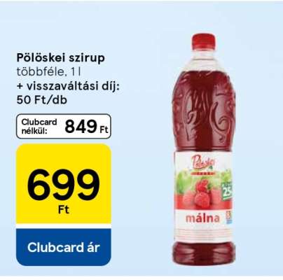 Pölöskei szirup