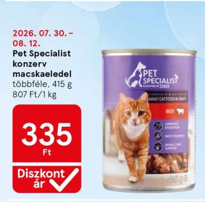Pet Specialist konzerv macskaeledel