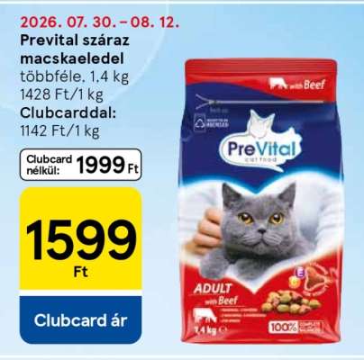 PREVITAL Száraz macskaeledel