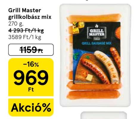 Grill Master grillkolbász mix