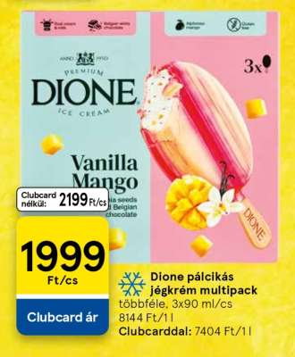 Dione pálcikás jégkrém multipack