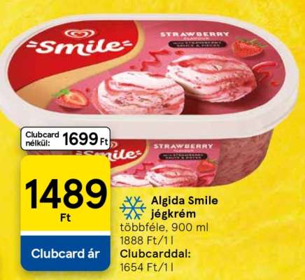 Algida Smile jégkrém