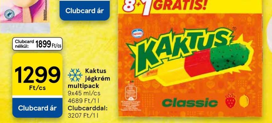 Kaktus jégkrém multipack