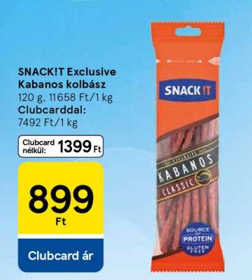 SNACK!T Exclusive Kabanos kolbász