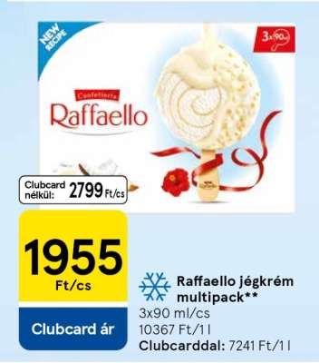 Raffaello jégkrém multipack
