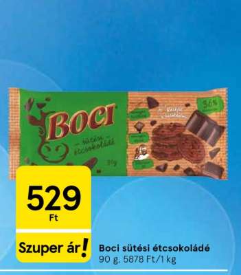 BOCI SÜTÉSI ÉTCSOKOLÁDÉ