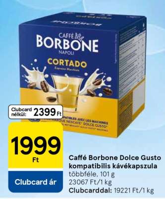 Caffé Borbone Dolce Gusto kompatibilis kávékapszula