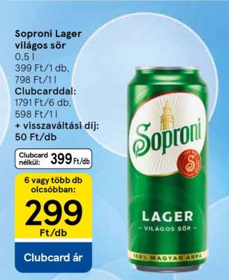 Soproni Lager világos sör