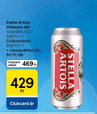 Stella Artois dobozos sör