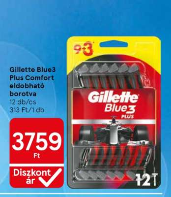 Gillette Blue3 Plus Comfort eldobható borotva