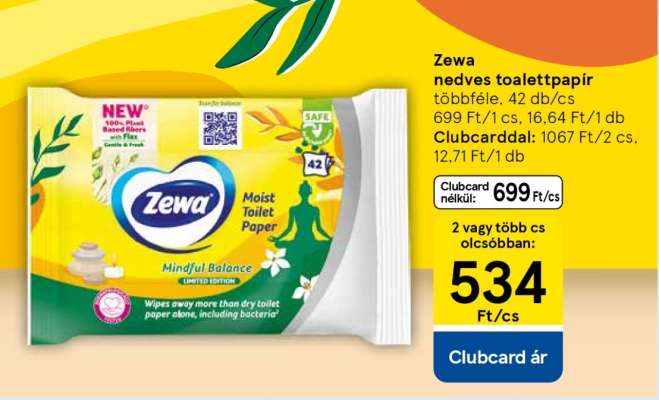Zewa nedves toalettpapír