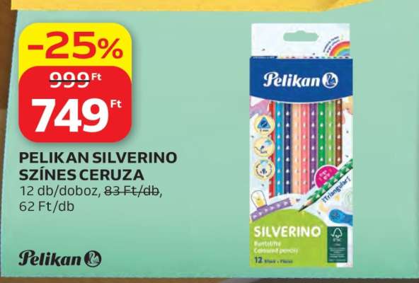 PELIKAN SILVERINO SZÍNES CERUZA