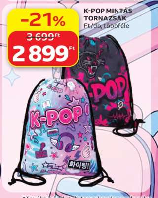 K-POP MINTÁS TORNAZSÁK