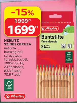 HERLITZ SZÍNES CERUZA