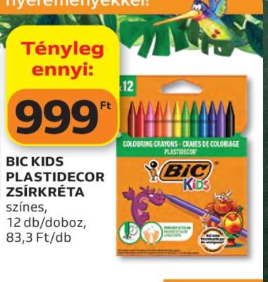 BIC Kids Plastidecor Zsírkréta