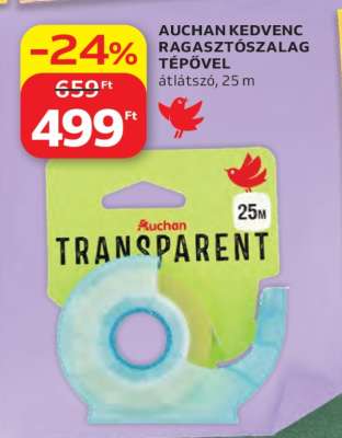 AUCHAN KEDVENC RAGASZTÓSZALAG TÉPŐVEL