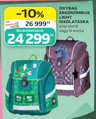 Oxybag Ergonomikus Light Iskolatáska