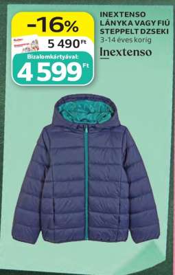 INEXTENSO LÁNYKA VAGY FIÚ STEPPLET DZSEKI