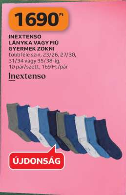INEXTENSO LÁNYKA VAGY FIÚ GYERMEK ZOKNI