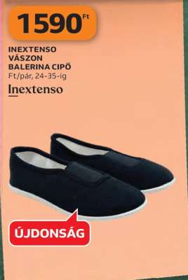 Inextenso Vászon Balerina Cipő