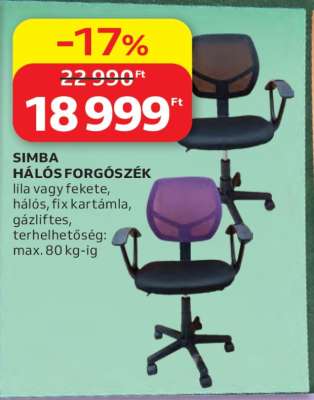 SIMBA HÁLÓS FORGÓSZÉK