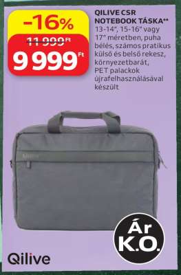 QILIVE CSR NOTEBOOK TÁSKA