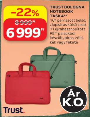 TRUST BOLOGNA NOTEBOOK TÁSKA