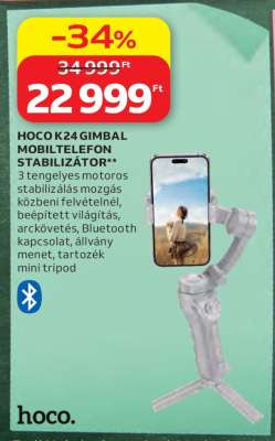 HOCO K24 Gimbal Mobiltelefon-Stabilizátor