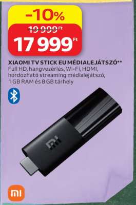 XIAOMI TV STICK EU MÉDIALEJÁTSZÓ