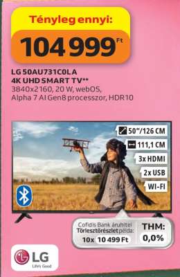 LG 50AU731C0LA 4K UHD SMART TV