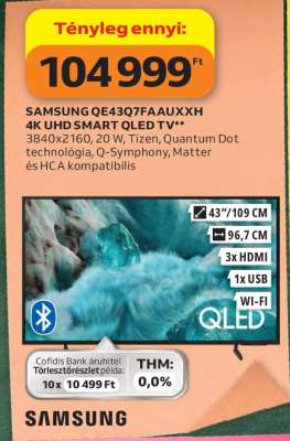 SAMSUNG QE43Q7FAAUXXH 4K UHD SMART QLED TV