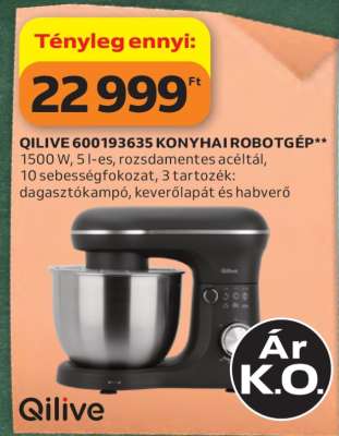QILIVE 600193635 KONYHAI ROBOTGÉP