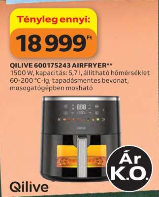 QILIVE 600175243 AIRFRYER