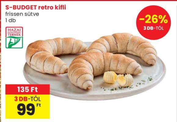 S-BUDGET retro kifli