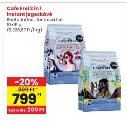 Cafe Frei 2 in 1 instant jegeskávé