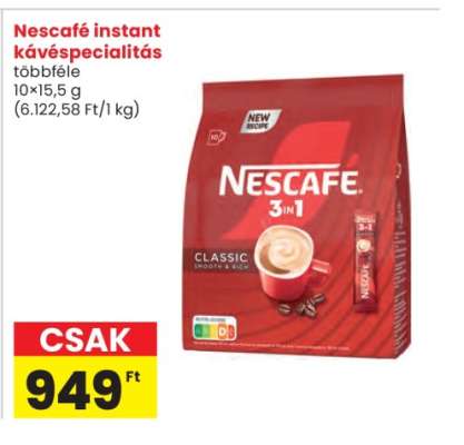 Nescafé instant kávéspecialitás
